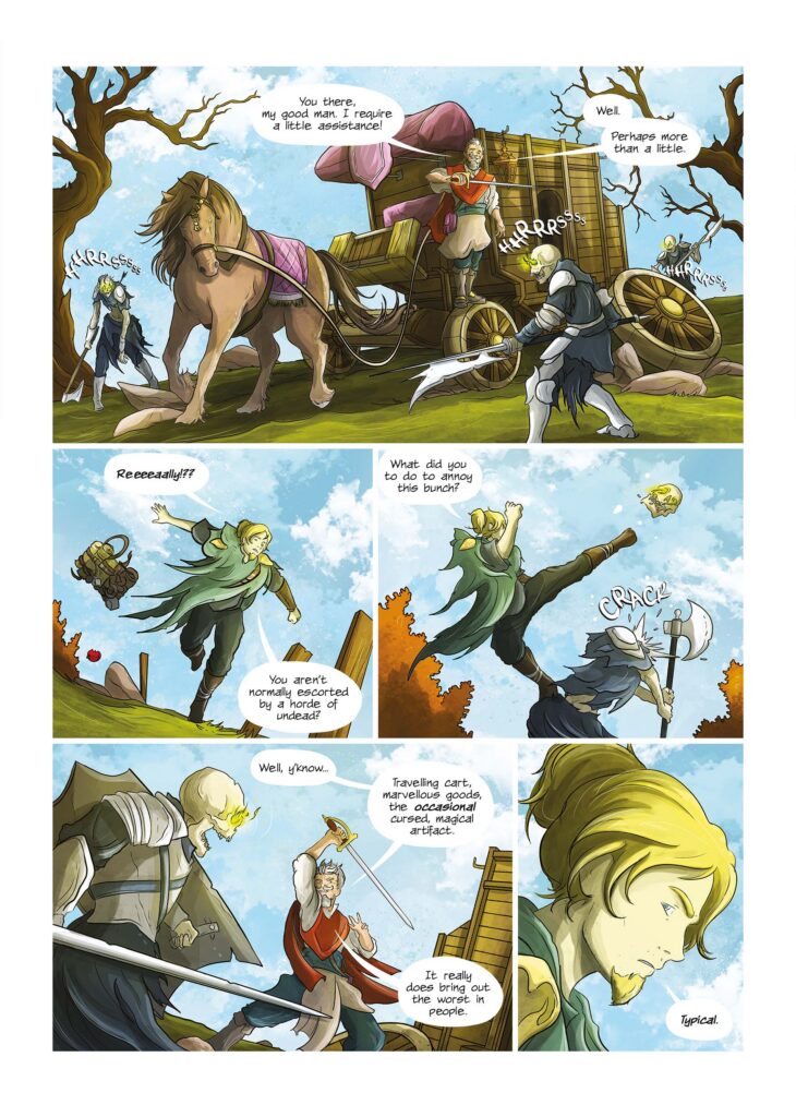 Embers, a 144-page fantasy graphic novel by Lyndon White - Page 7