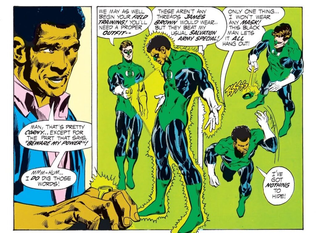 John Stewart first suits up in Green Lantern #87