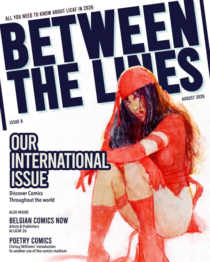 Lakes International Comic Art Festival (LICAF) magazine, Between the Lines #8 - Cover