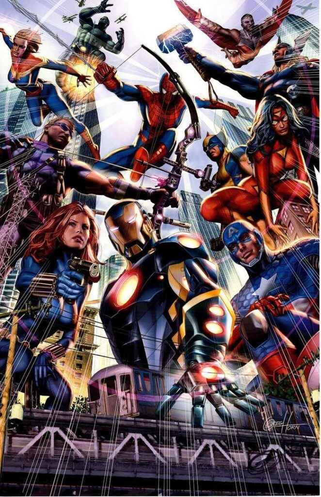 Marvel Comics art by Greg Horn