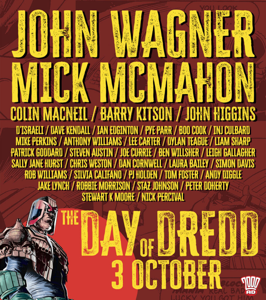 Day of Dredd - Saturday 3rd October 2026 Graphic