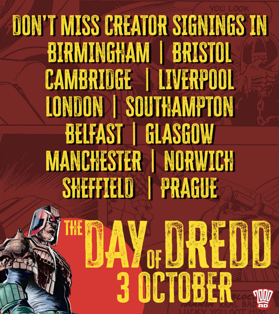 Day of Dredd - Saturday 3rd October 2026 Graphic