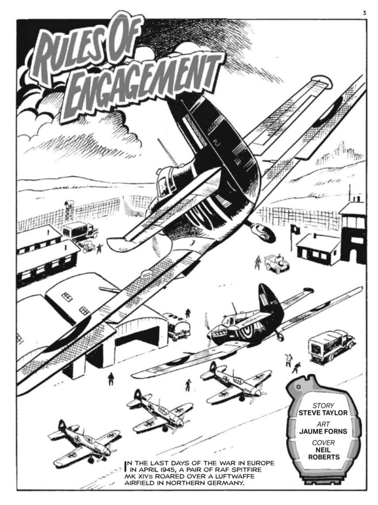 Commando 5993 (For Action and Adventure): Rules of Engagement Story: Steve Taylor | Internal Art: Jaume Forns | Cover Art: Neil Roberts
