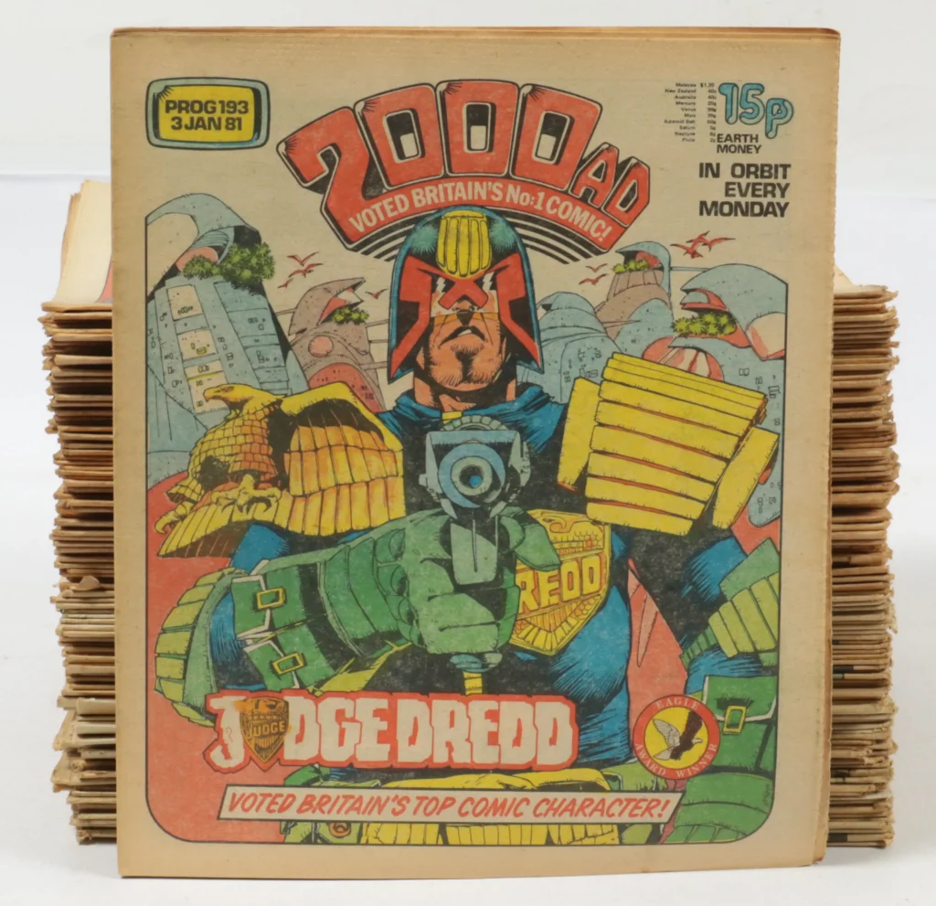 Vectis Auction Lot 15/9/26: 2000AD, a quantity of comics (1981/3), Judge Dredd related