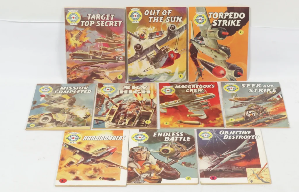 Vectis Auction Lot 15/9/26:  Air Ace Picture Library, a consecutive run of #1 to #10 (1960)