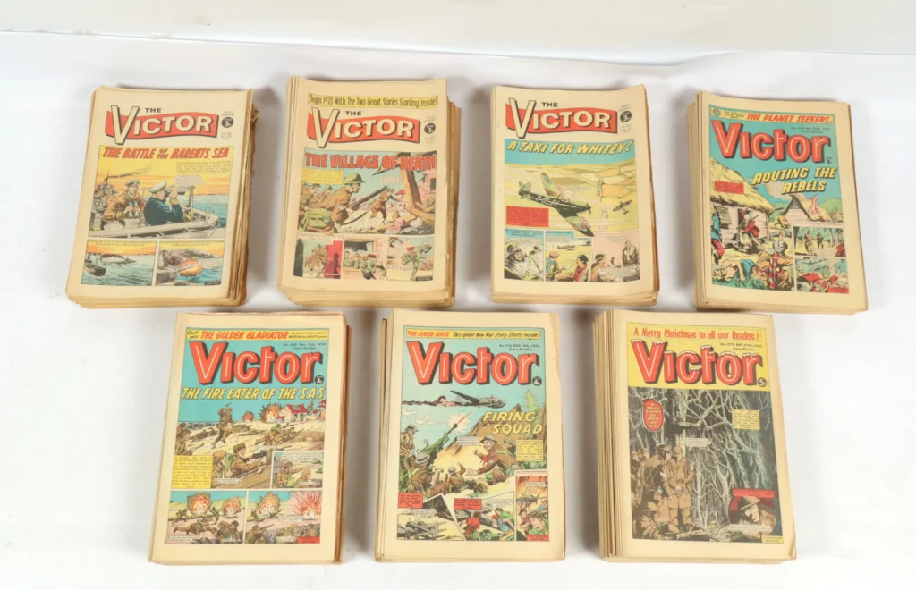 Vectis Auction Lot 15/9/26: Victor, a large quantity of comics (1972/5)