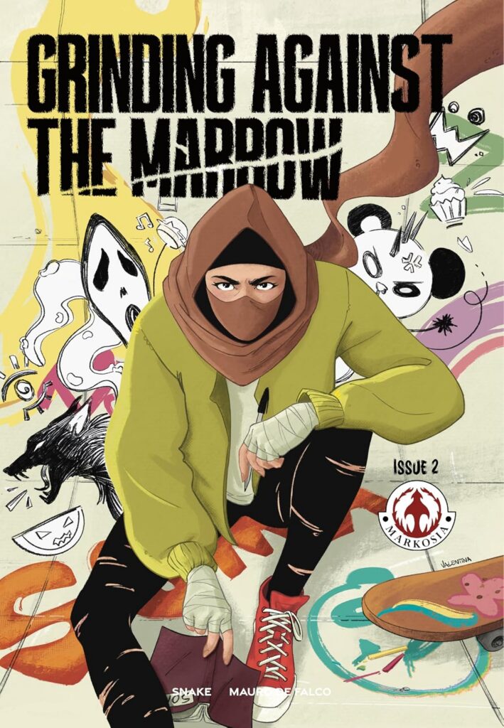 Grinding Against The Marrow by Snake and Mauro De Falco (Markosia, 2026)