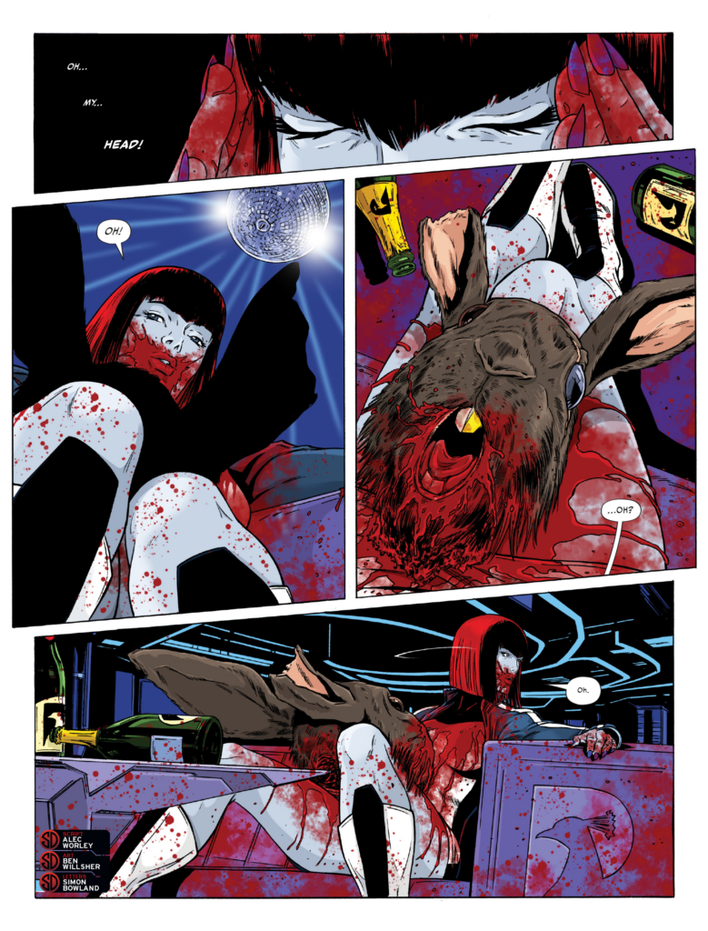 2000AD 2500 - DURHAM RED // HUNGRY CITY
By Alec Worley (Writer) Ben Willsher (Artist) Simon Bowland (Letterer)