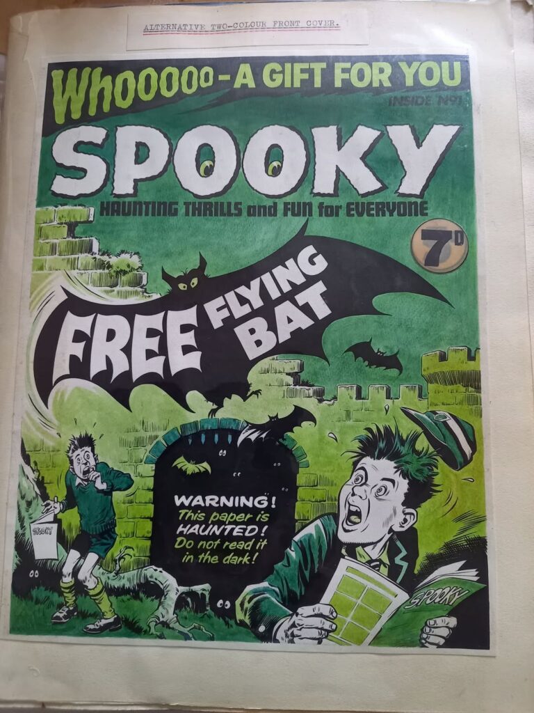 Spooky - dummy IPC Comic Cover (1970, unpublished)