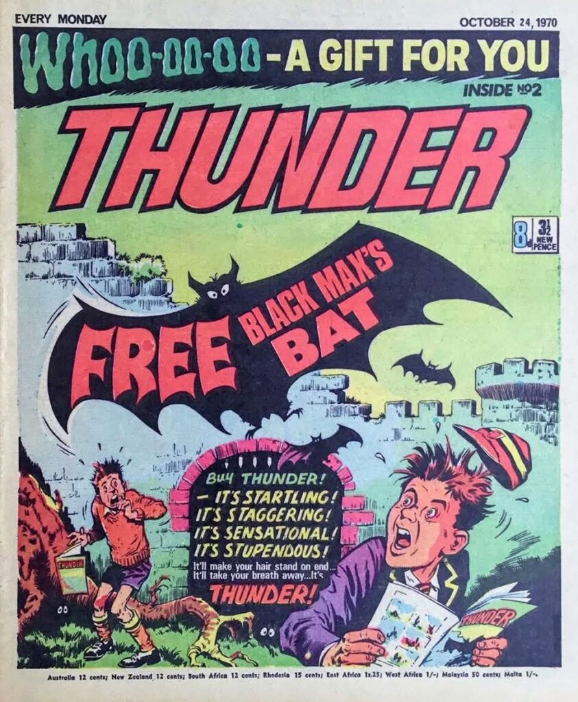 Thunder No. 2 (1970) - cover featuring originally used for a dummy comic called SPOOKY