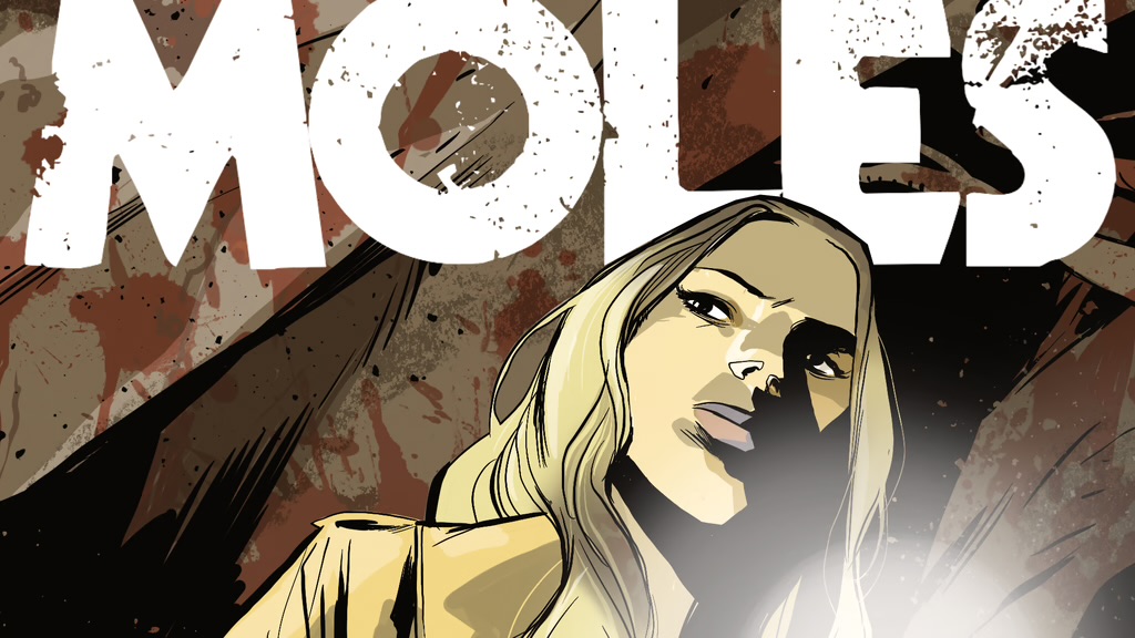Moles Issue 1 by Chris Askham. Something lurks beneath the green and pleasant land. A 28 page horror comic.