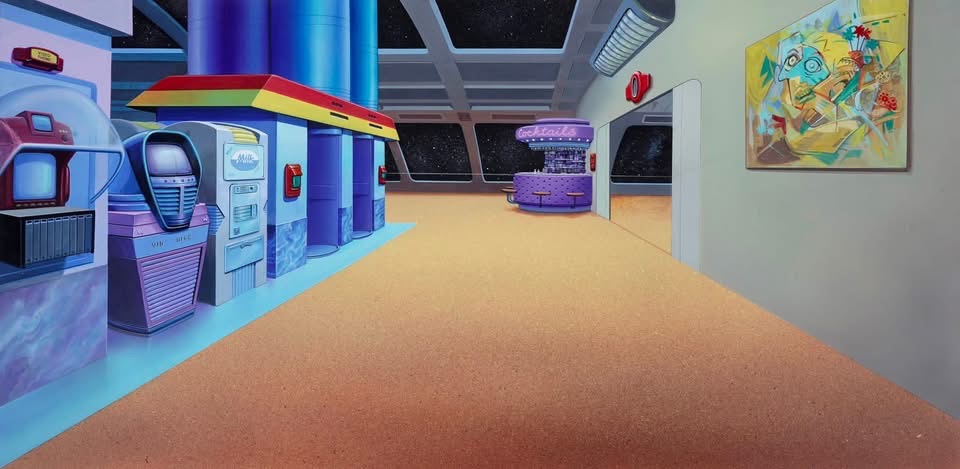 Dan Dare ATV Series Design work by Angus McKie - “Cocktail Bar”