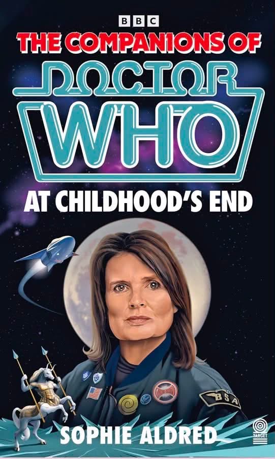 Next month’s issue of Doctor Who Magazine will include a special Target edition of ‘At Childhood’s End’ written by Sophie Aldred, with Mike Tucker and Steve Cole. Check out the retro cover by Jeff Cummins!