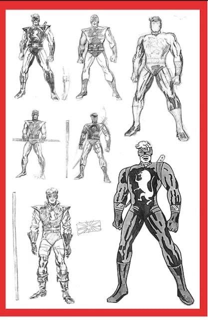 Captain Britain designs: Alan Davis’ revamp of the character in the 1980s