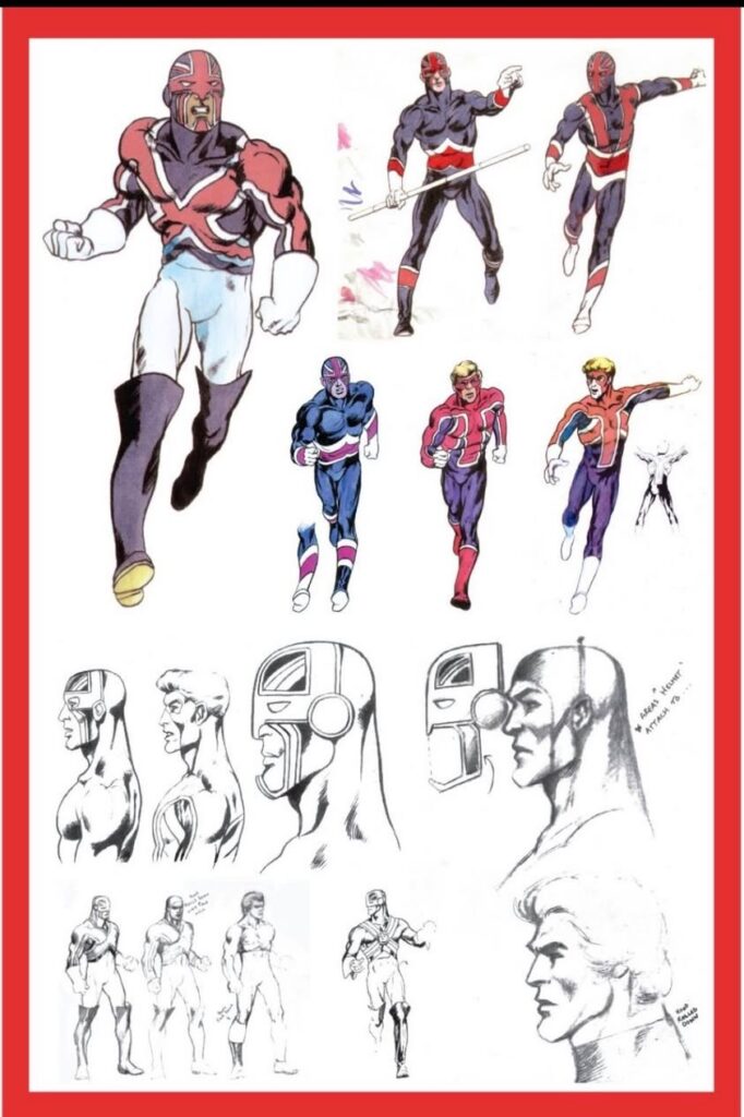 Captain Britain designs: Alan Davis’ revamp of the character in the 1980s