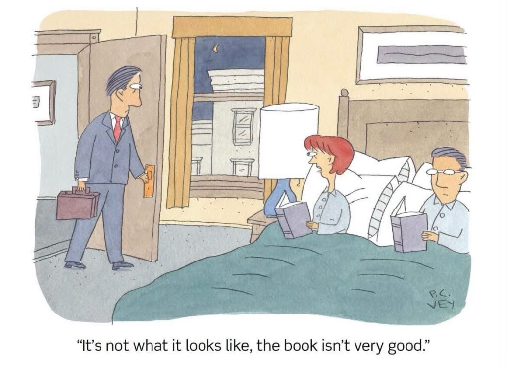 P. C. Vey Cartoon - Bad Book 