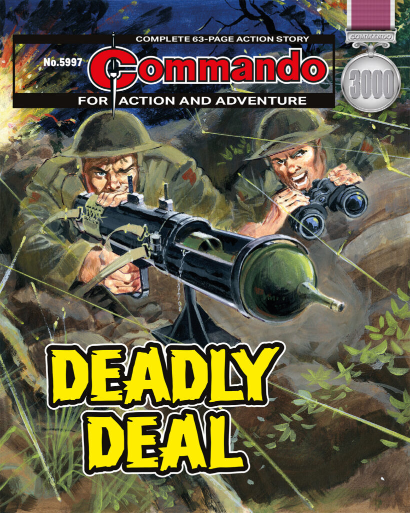 Commando 5997 (For Action and Adventure): Deadly Deal Story: C. G. Walker | Internal Art: Vila | Cover Art: Phil Gasgoine First published 1996 as No. 3000