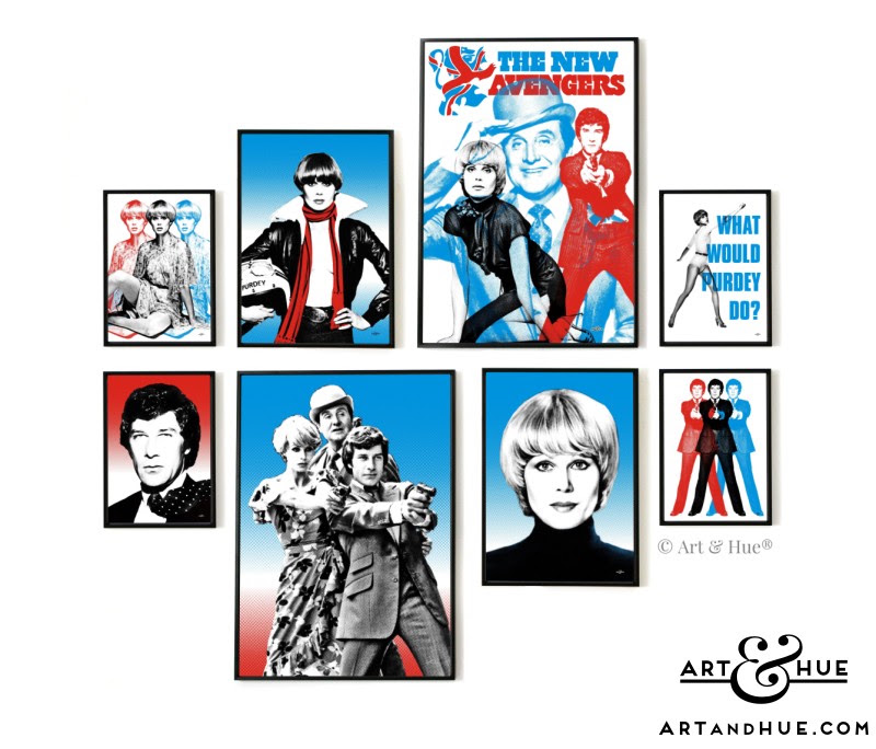 The New Avengers 50th Anniversary celebrated in pop art prints by Art & Hue