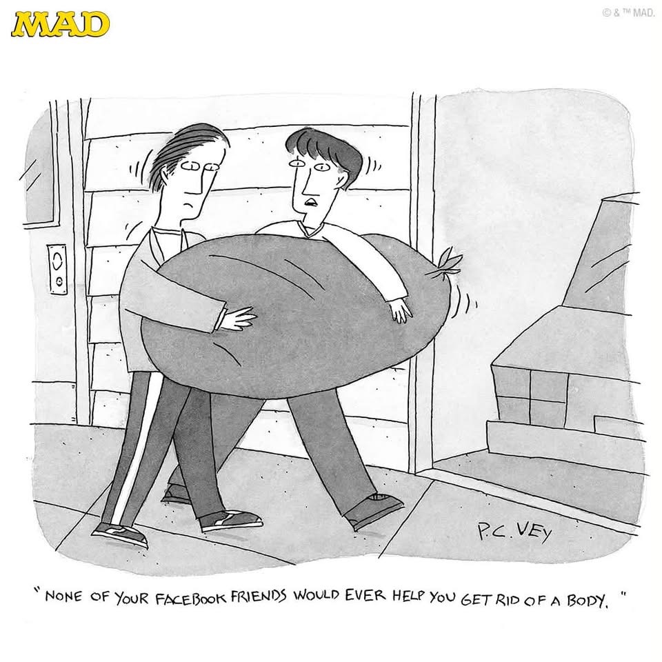 MAD Magazine: RIP to cartoonist and MAD contributor P.C. Vey. His musings about modern life (from both human and animal perspectives) will be greatly missed.