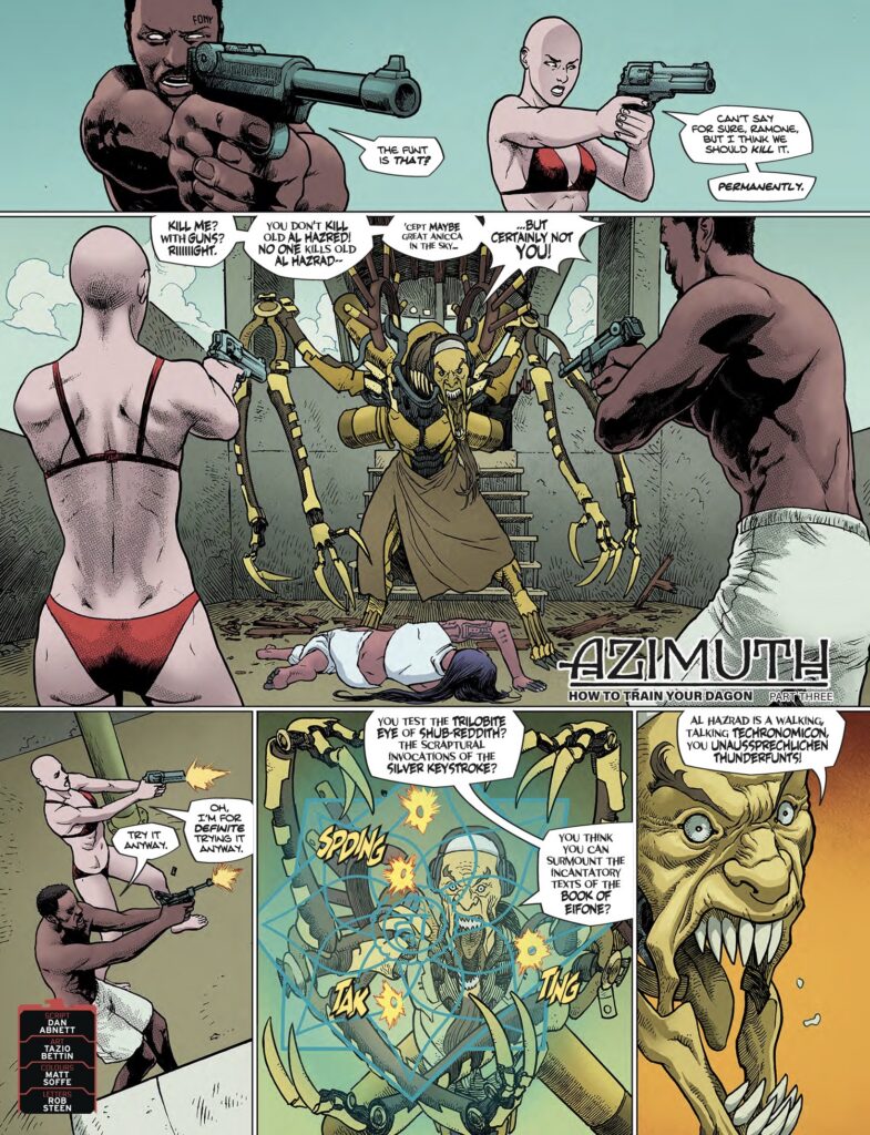 2000AD 2502 - AZIMUTH // HOW TO TRAIN YOUR DAGON By Dan Abnett (Writer) Tazio Bettin (Artist) Matt Soffe (Colourist) Rob Steen (Letterer)