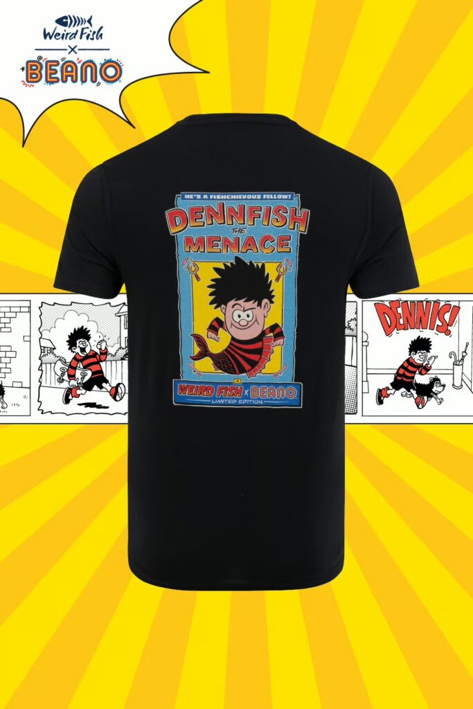 Weird Fish DennFish Beano Collaboration Back Print Artist T-Shirt