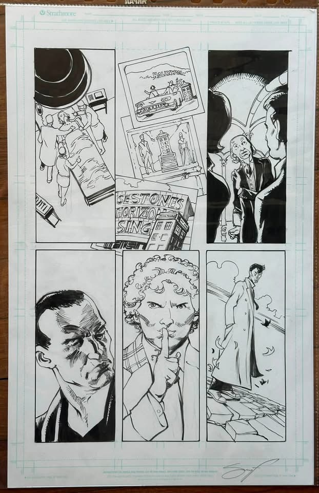 Doctor Who: Prisoner of Time art for IDW, by Simon Fraser