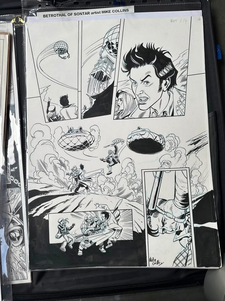 Art from the Tenth Doctor story, “The Betrothal of Sontar”, by Mike Collins