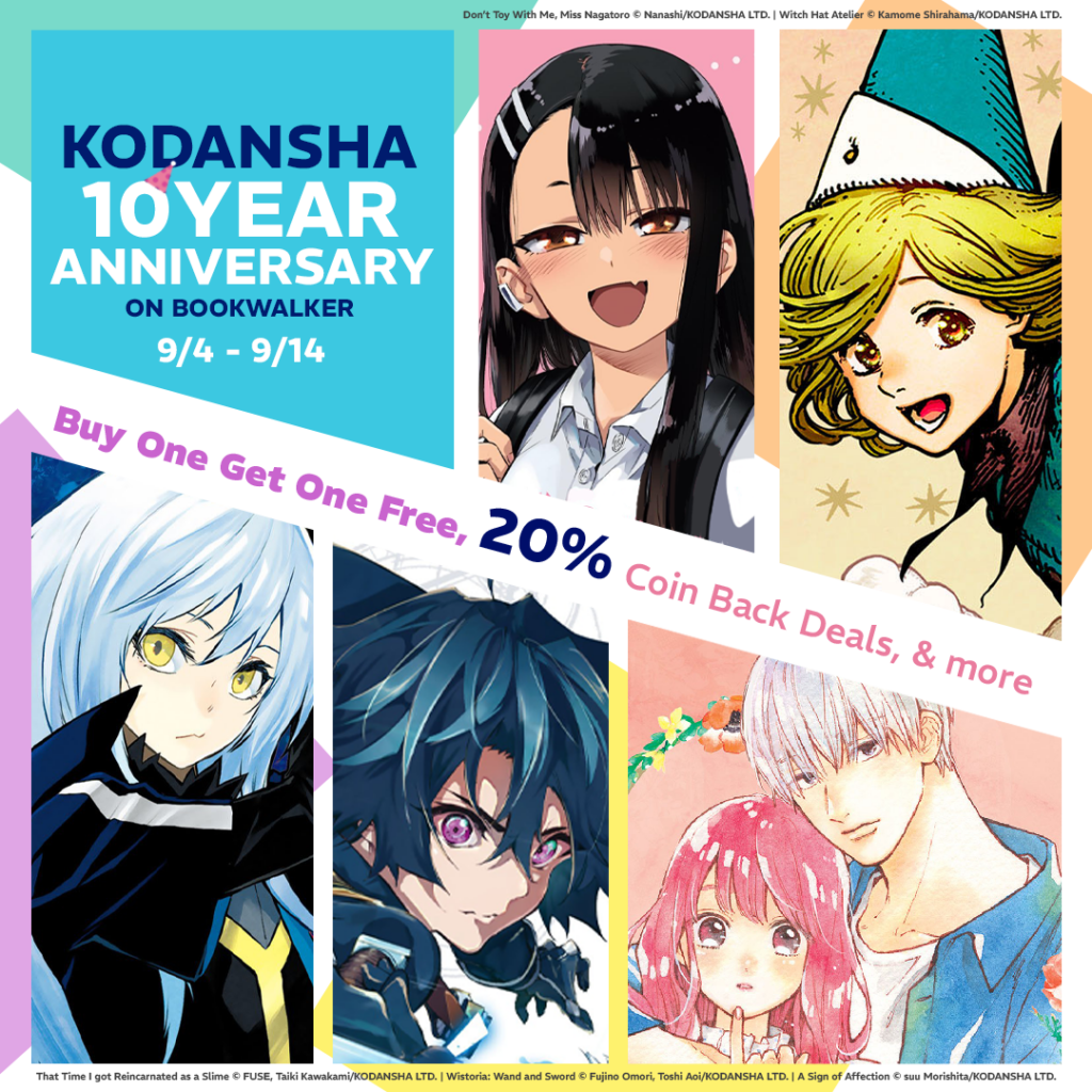 BookWalker Celebrates 10 Years of Kodansha Partnership with Major Global Anniversary Event