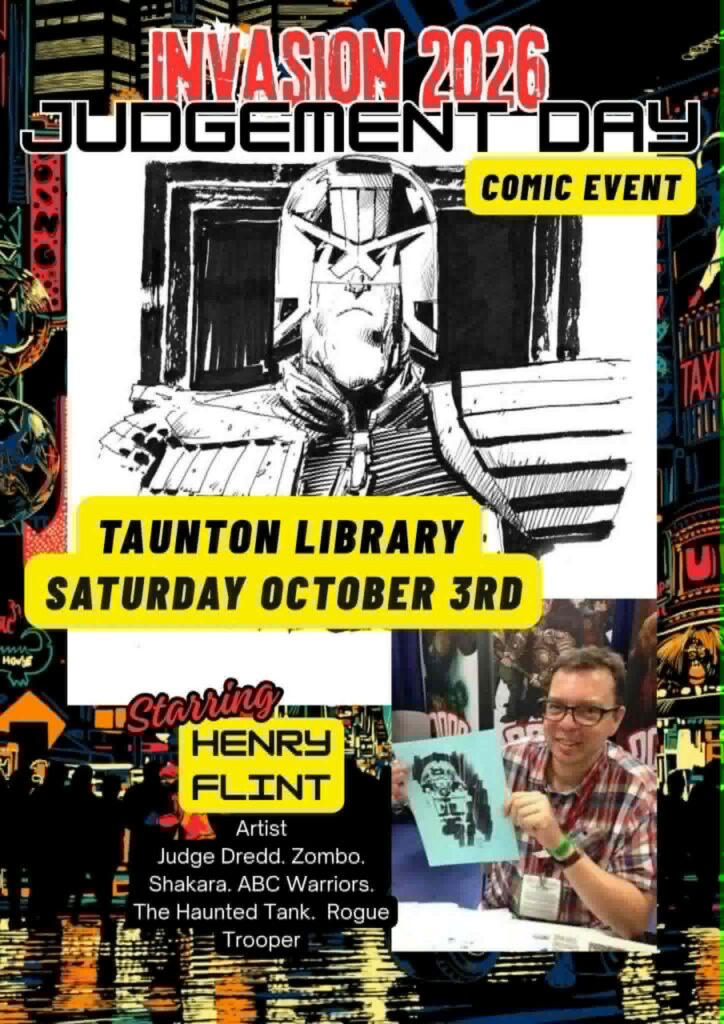 Invasion 2026
Saturday 3rd October 2026
Taunton Central Library, Paul St, Taunton TA1 3XZ | Free