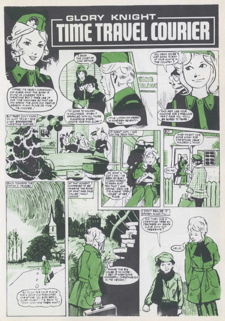 The opening page of "Glory Knight" from the June Book 1973, art by John M. Burns