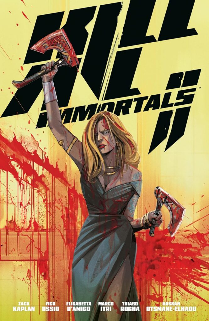 Kill All Immortals II
Author: Zack Kaplan, Fico Ossio & Thiago Rocha
Publisher: Dark Horse (Penguin Random House Group)
ISBN-13: 978-1506752532