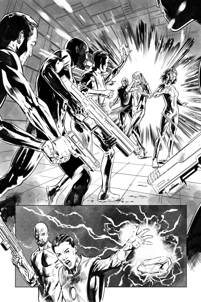 The opening page of Pilgrim: Secrets and Lies #4 by John Freeman and Neil Edwards