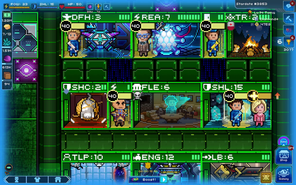 Pixel Starships "Thunderbirds" crossover - Mission Screen