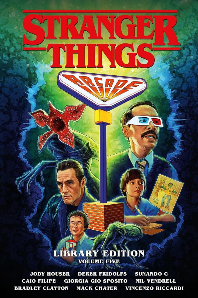 Stranger Things Library Edition Volume 5 (Graphic Novel)
Author: Jody Houser, Derek Fridolfs & Caio Filipe
Publisher: Dark Horse (Penguin Random House Group)
ISBN-13: 978-1506755670