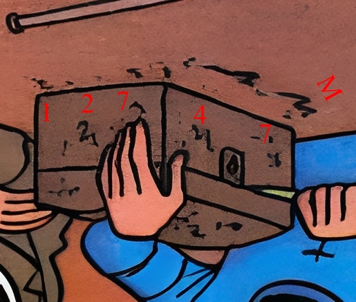 Tintin - Red Rackham's Treasure - The Treasure Chest - Marked