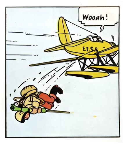 Tintin: The Shooting Star - Parachute Jump