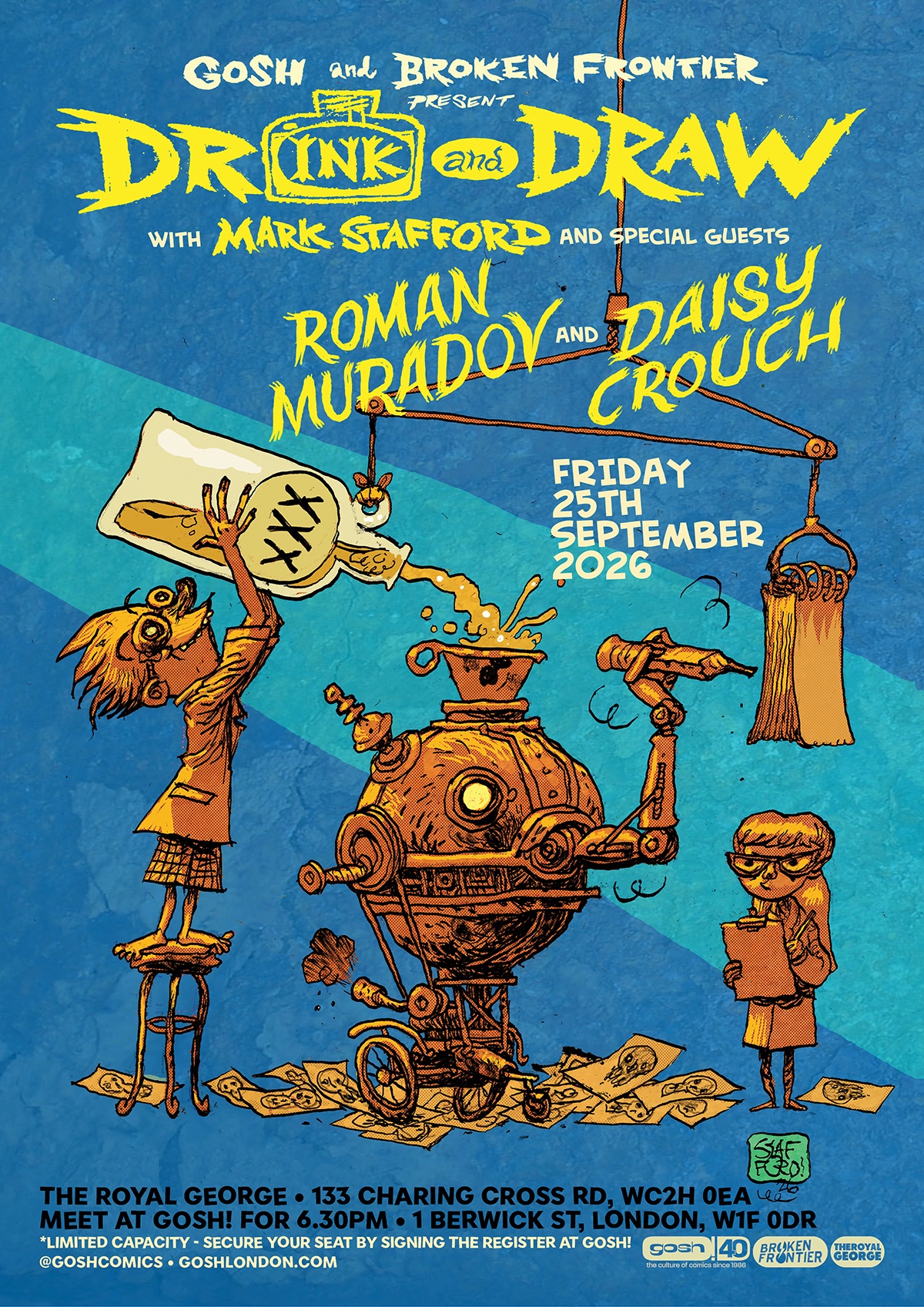 Gosh! Comics Drink and Draw September 2026