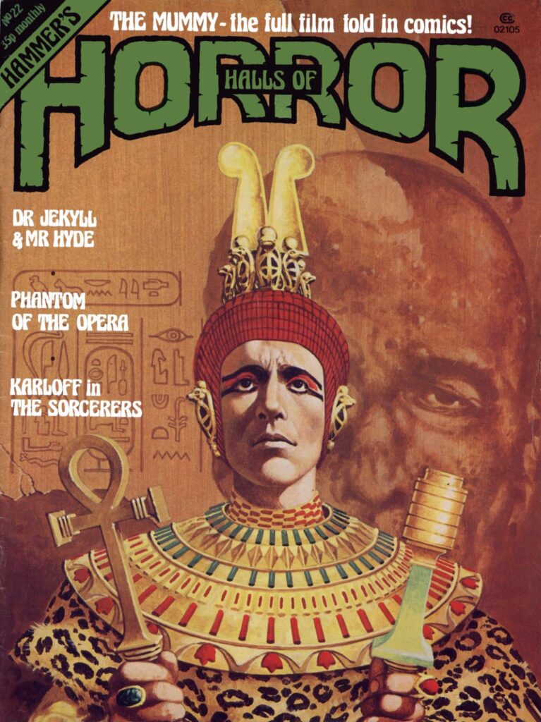 Halls of Horror 22 (1978) “The Mummy” - cover by Brian Lewis