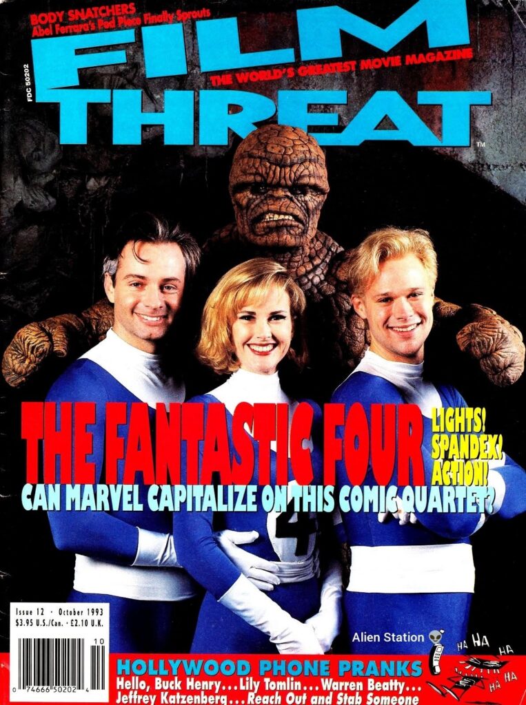 Film Threat Issue 12 - October 1993 featuring the Fantastic Four | Via Alien Station 