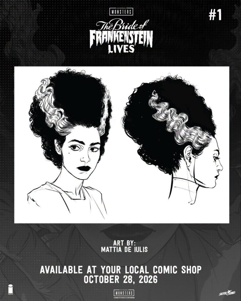 Universal Monsters: The Bride Of Frankenstein Lives #1 (Prelim art by Mattia De Iulis)