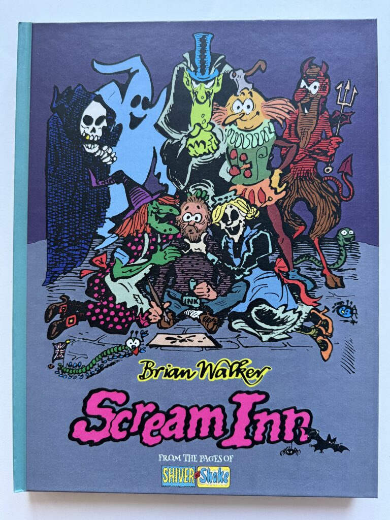 Scream Inn by Cliff Brown and Brian Walker (Kazoop!!, 2026) - Hardback Cover