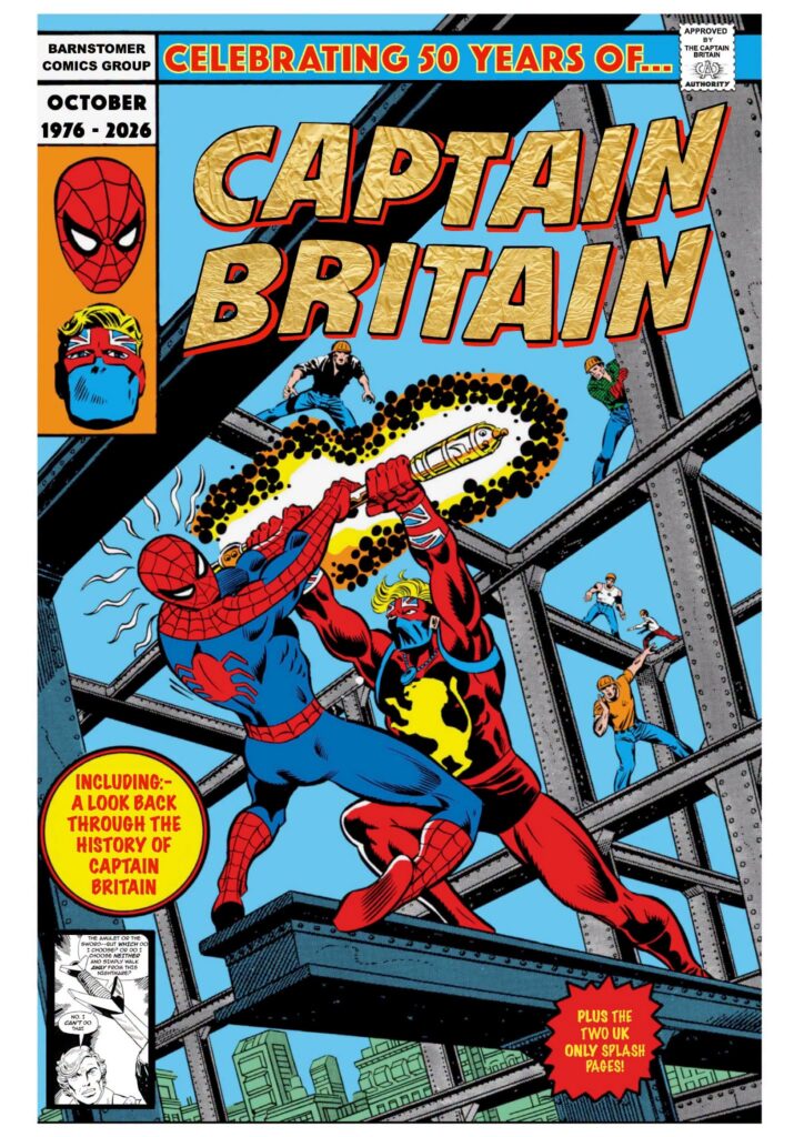 Avengers UK Captain Britain 50th Anniversary Special - art recreation by Robin Barnard