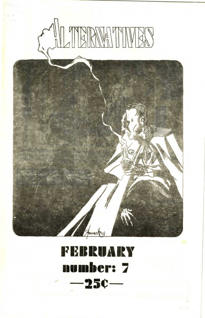 Early work by Matt Howarth for Alternatives #7 (1973)