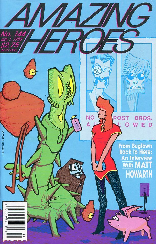 Amazing Heroes 144 - Cover by Matt Howarth