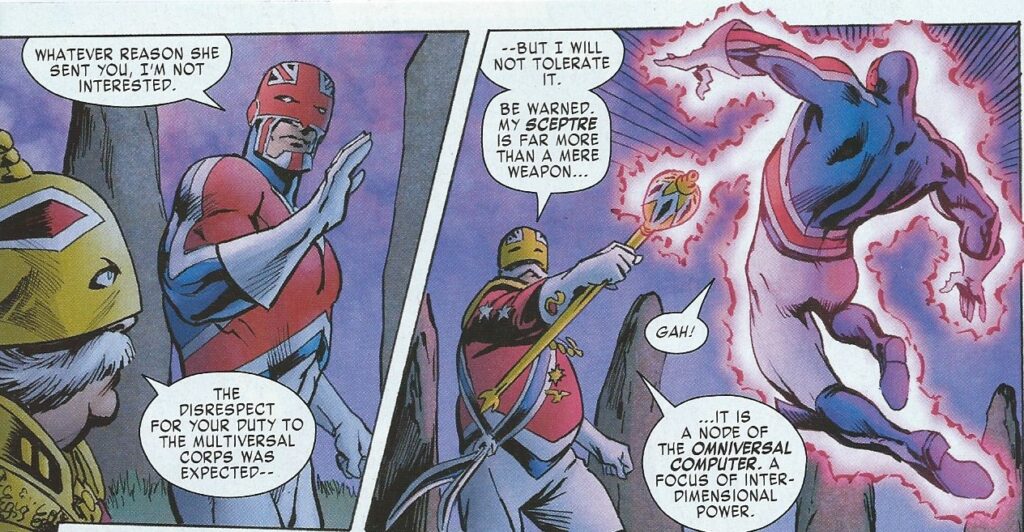 Captain Britain: 50th Anniversary Special #1 _ Sample Panels - art by Alan Davis