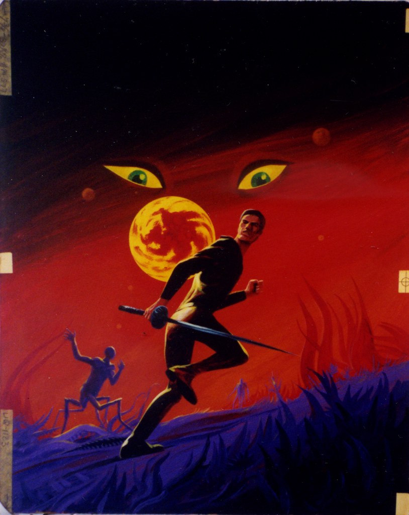 Jack Gaughan's art for Cap Kennedy #10 Planet of Dread via Phoebe Gaughan