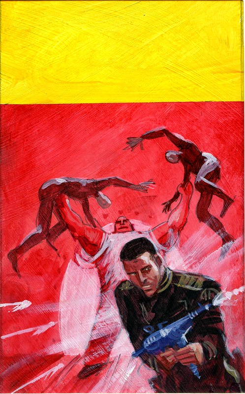 Jack Gaughan's original art for Cap Kennedy #4 Enemy Within The Skull