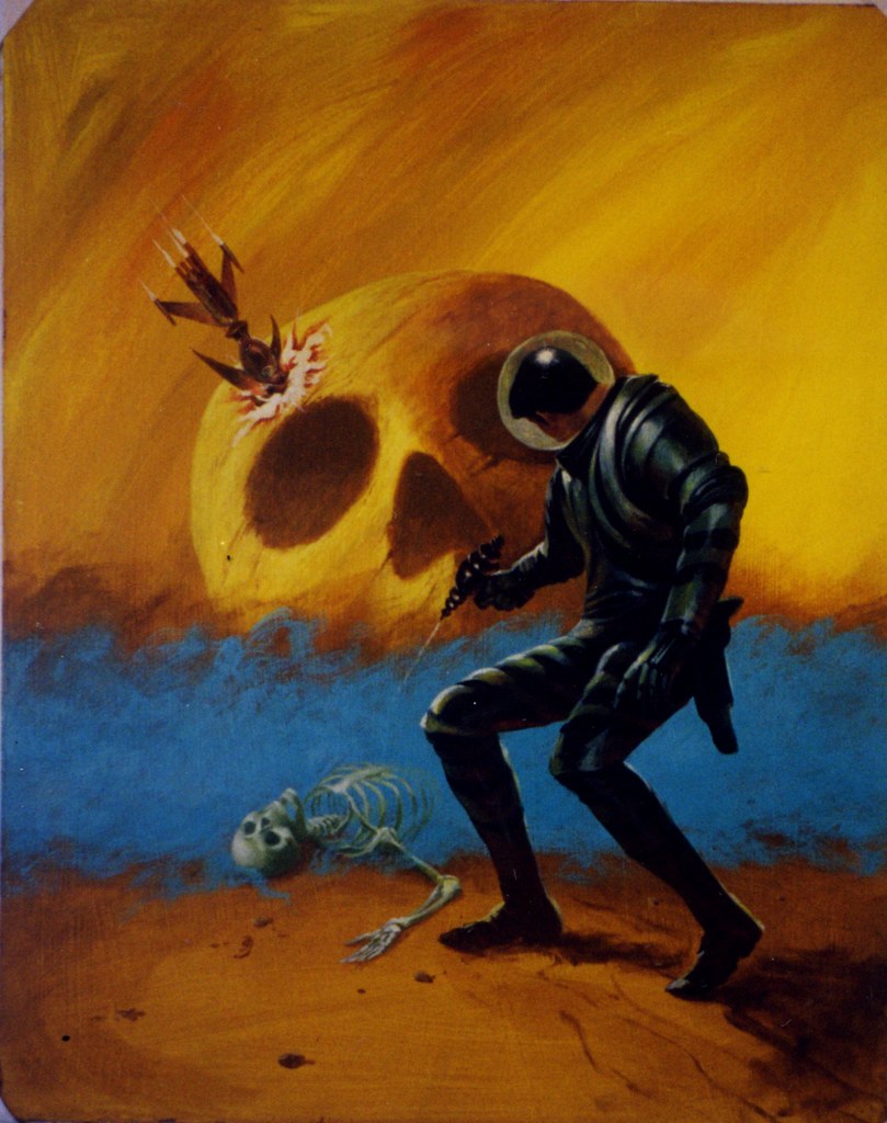 Jack Gaughan's art for Cap Kennedy #8 The Eater of Worlds
