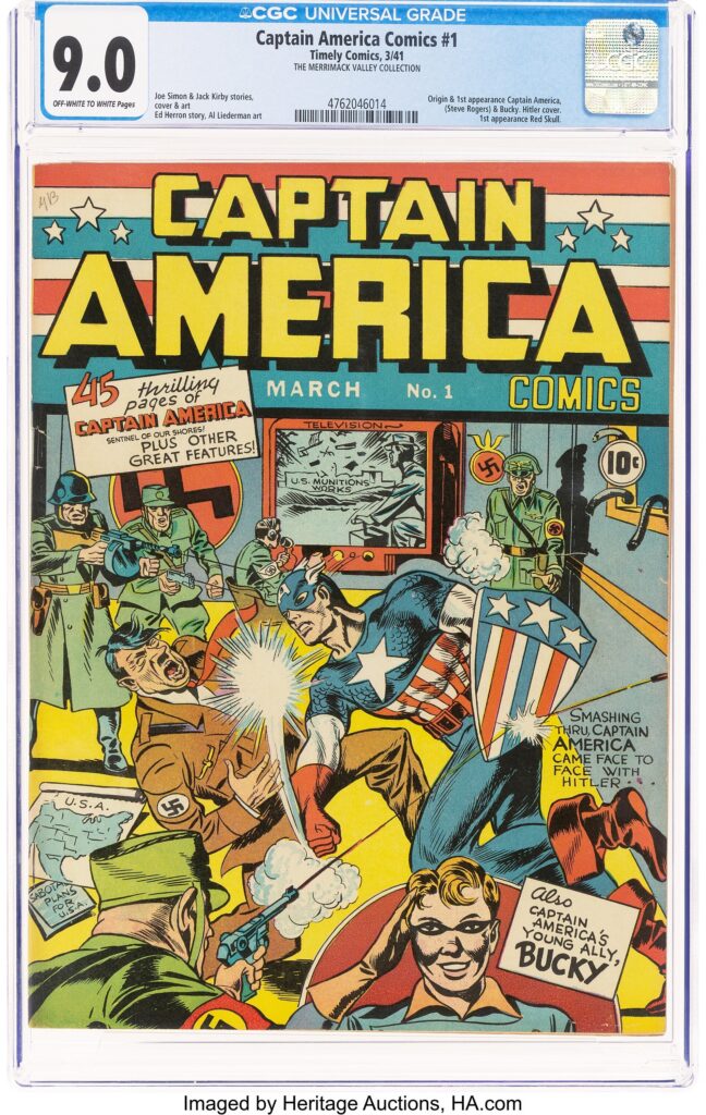 Captain America Comics #1 (Timely, 1941) CGC VF/NM 9.0 Off-white to white pages