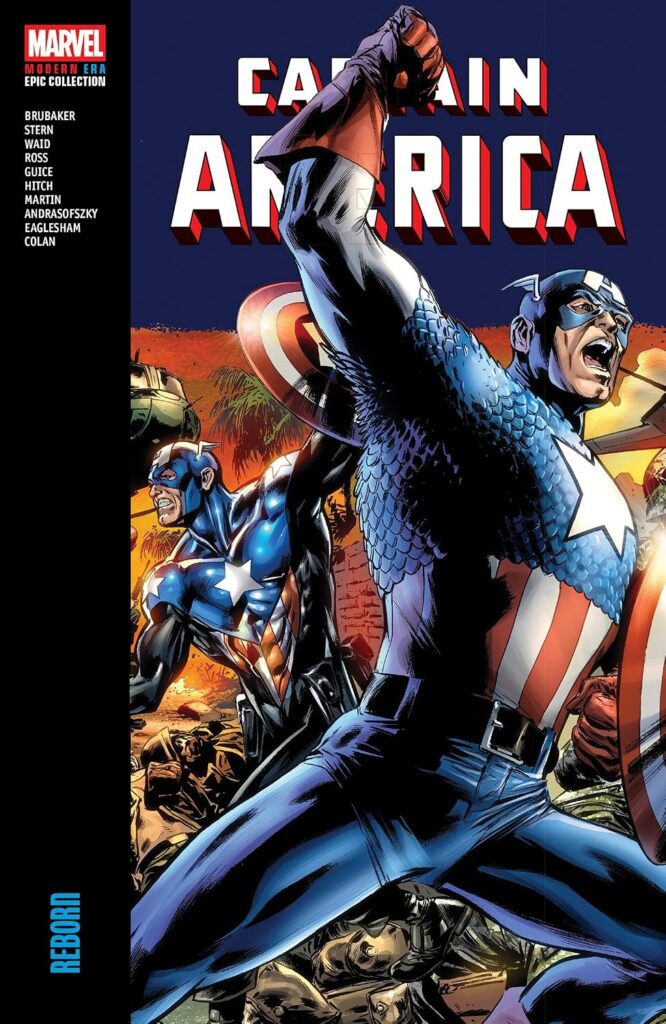 Captain America Modern Era Epic Collection: Reborn
Written by Ed Brubaker, Marcos Martin & more
Pencilled by Luke Ross, Marcos Martin, Gene Colan, Bryan Hitch, Butch Guice & more
Publisher: Marvel - US
On sale 13th October 2026
ISBN: 978-1302970048